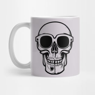 Skull and Glasses Mug